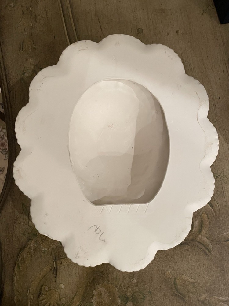 Vintage Plaster Wall Hanging Bonnet Hat – Victorian Style EASTER SPRING