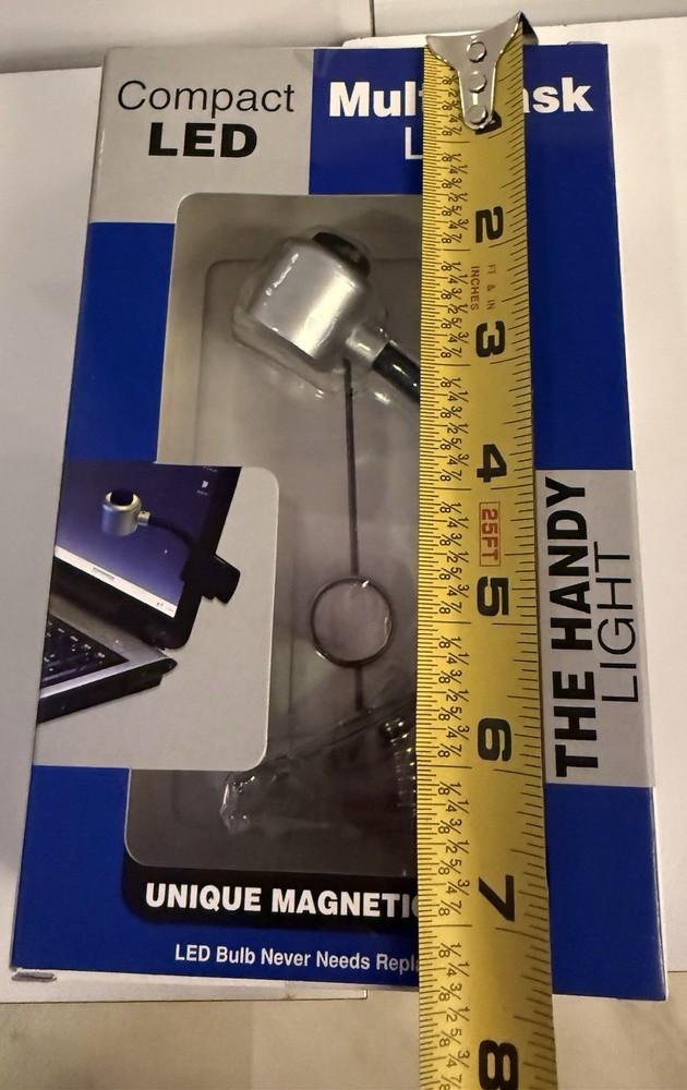 NOS Capstone The Handy Light Hands Free Clip LED Multi-Task Light Magnetic Base