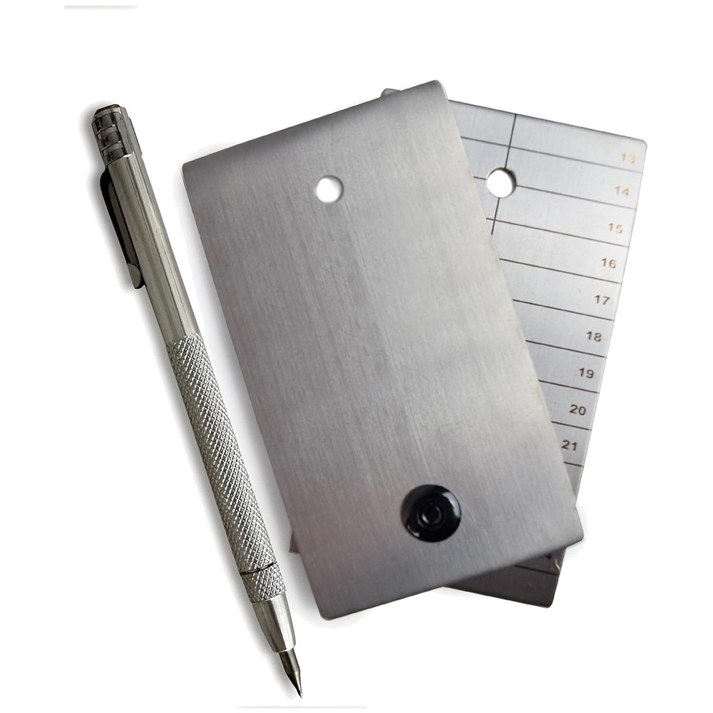 Discreet Titanium Seed Phrase Plates for Ultimate Crypto Security - 2 Plate Set