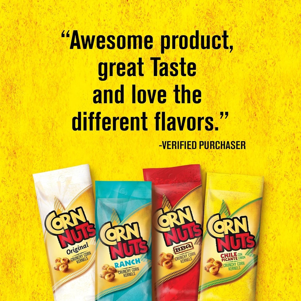 CORN NUTS Chile Picante con Limon Flavored Corn Kernels, Crunchy Snack,...
