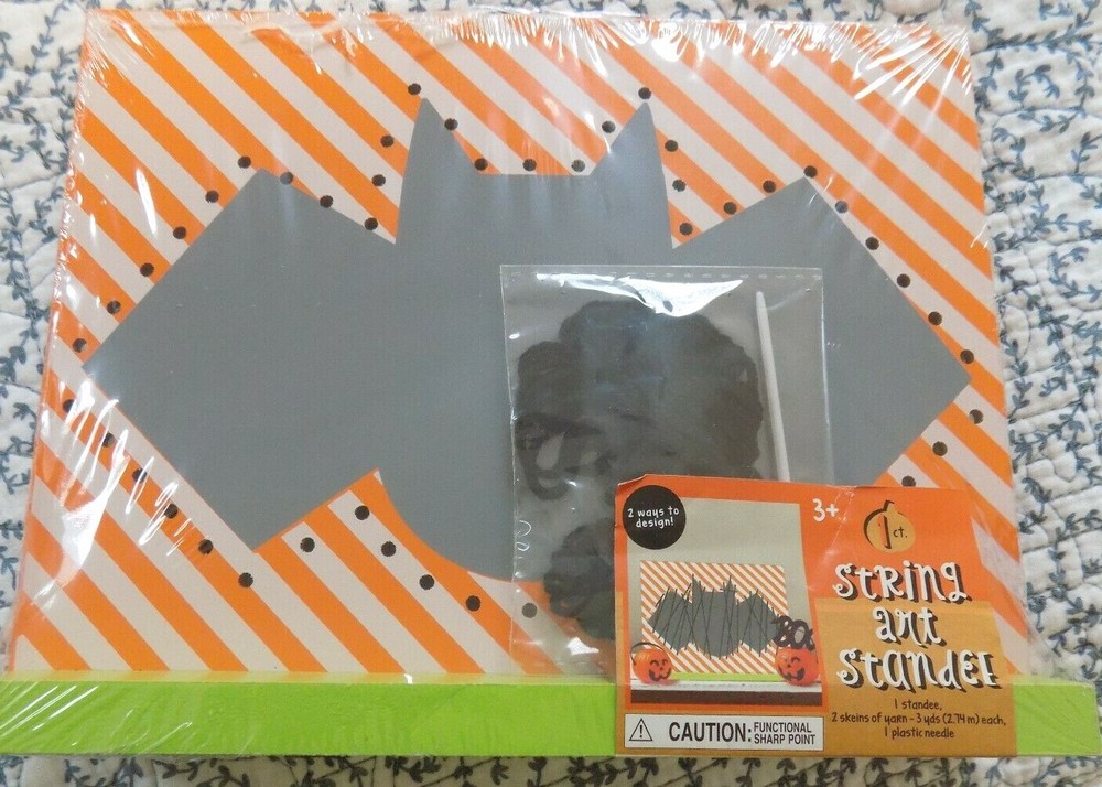 Halloween String Art Standee ~ Bat ~ Age 3+ ~ New