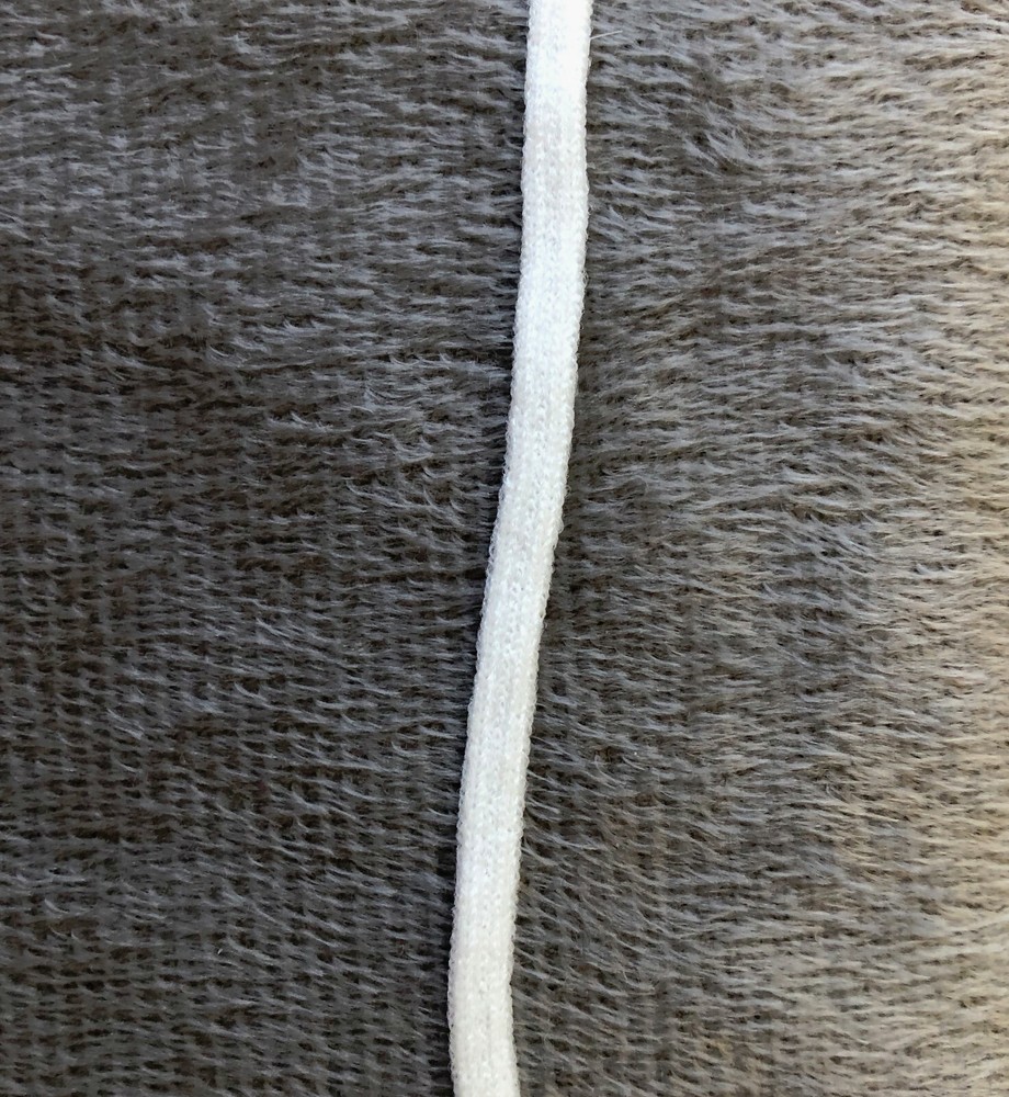 50 Yd 1/4 " 5mm White Elastic Ear Loop. Soft, Flat, Comfortable. SHIPS FAST USA