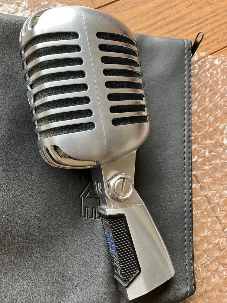 Shure Super 55 Deluxe Dynamic Microphone w/ ATLAS LO2B Adapter - Excellent