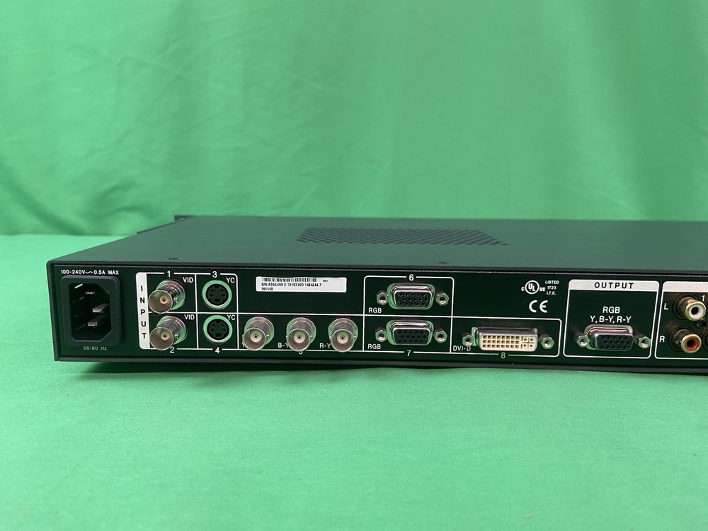 Extron IN1508 Scaling Presentation Switcher – 8 Input, VGA/Component, Rack Ears