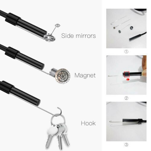 3in1 Borescope Endoscope 6LED Inspection Scope Camera For Android Cell Phone/PC