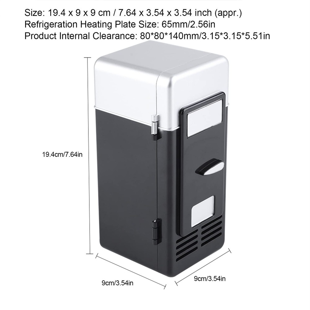 LED Mini USB Refrigerator, Portable USB Refrigerator, Drinks & Beverage Cans ...