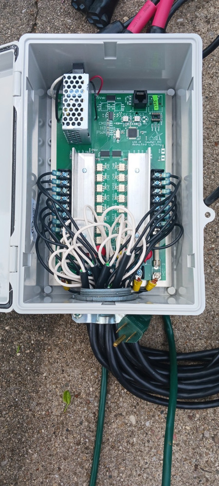 Animated Lighting Control panel electric box 15 multi plug Christmas display