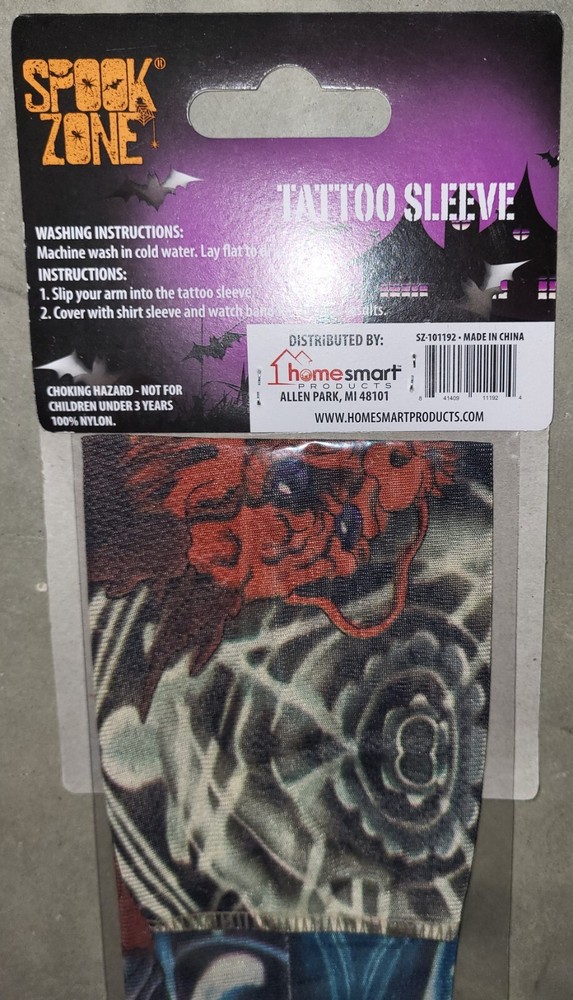 Devil Wolf Print Full Arm Tatoo Sleeve
