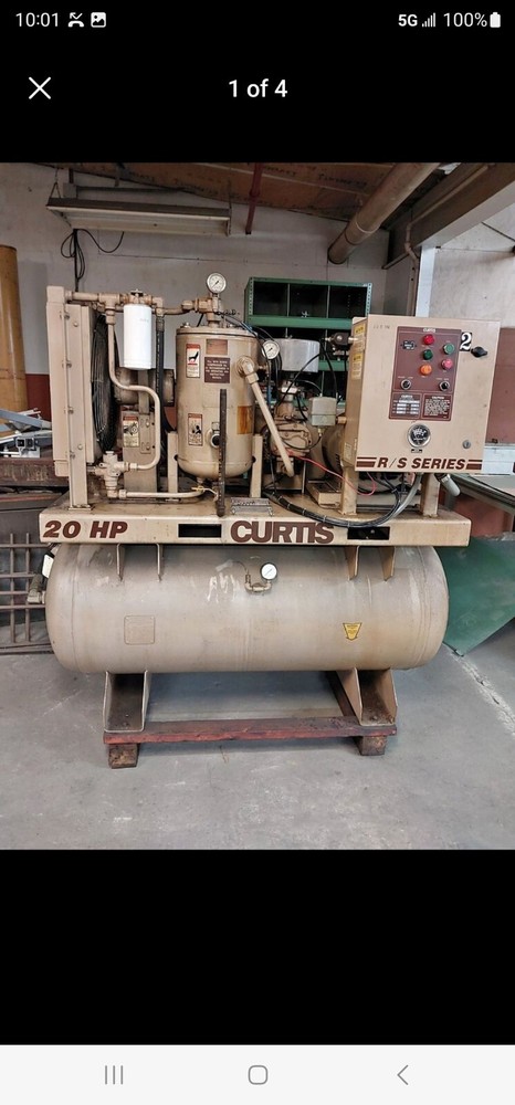 Curtis R/S Series 20HP Screw Compressor