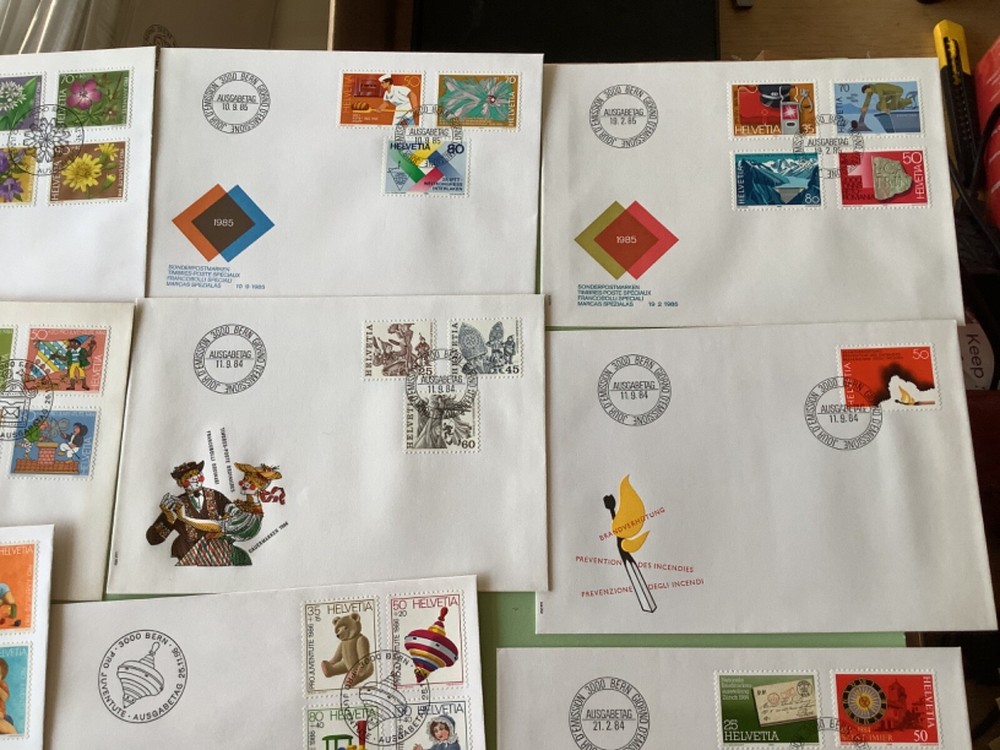Switzerland postal covers 16 items Ref A2183