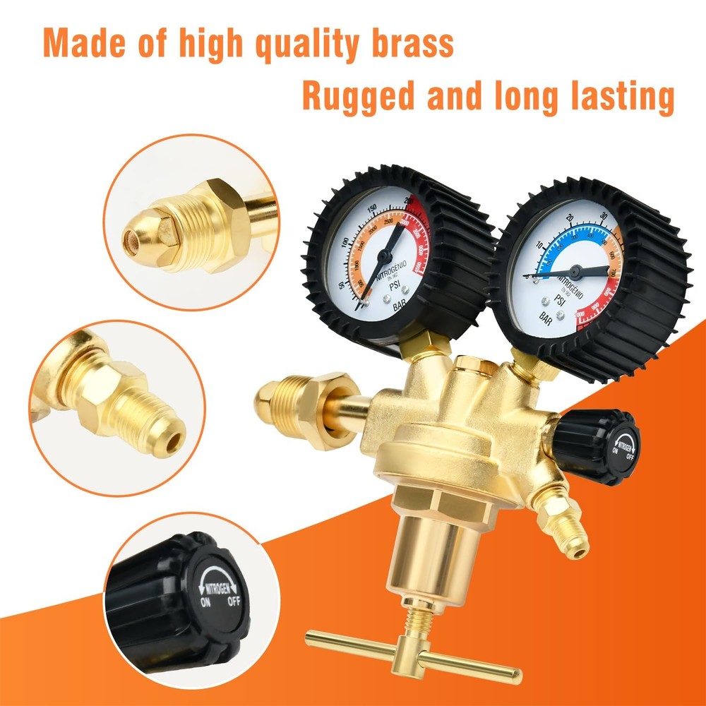 CAMPFIRE Automotive HVAC Pressure Tester Kit, Nitrogen Regulator,...