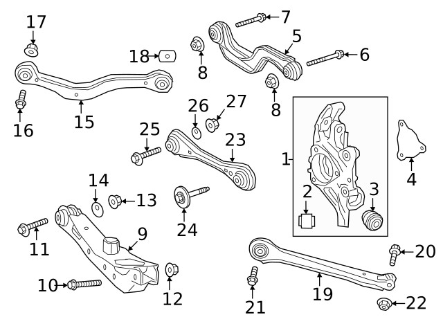 Genuine GM Trailing Arm 84863001