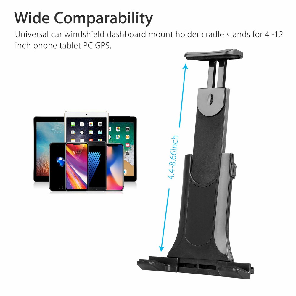 360° Car Windshield Dashboard suction Mount Holder Stand For Phone Tablet PC GPS