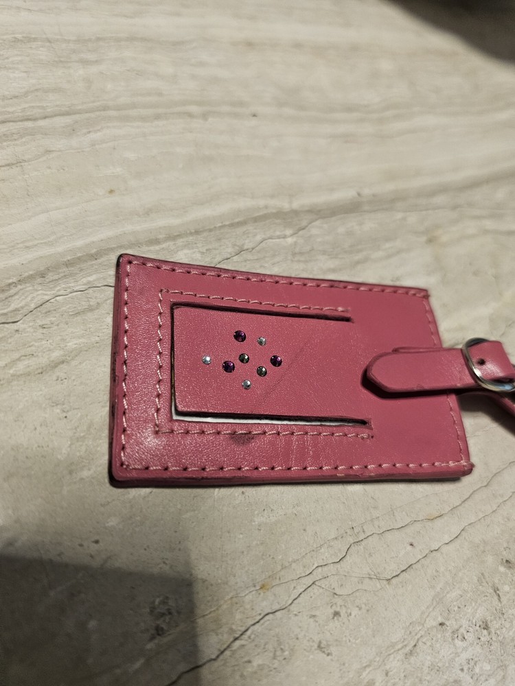 SWAROVSKI LUGGAGE TAG Pink