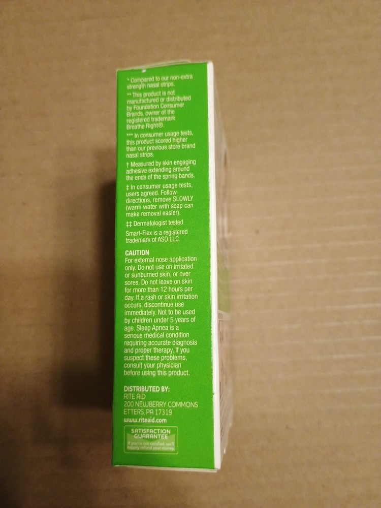 Rite Aid Nasal Strips. Clear. X- Large. 26 Strips. Quantity Discount.