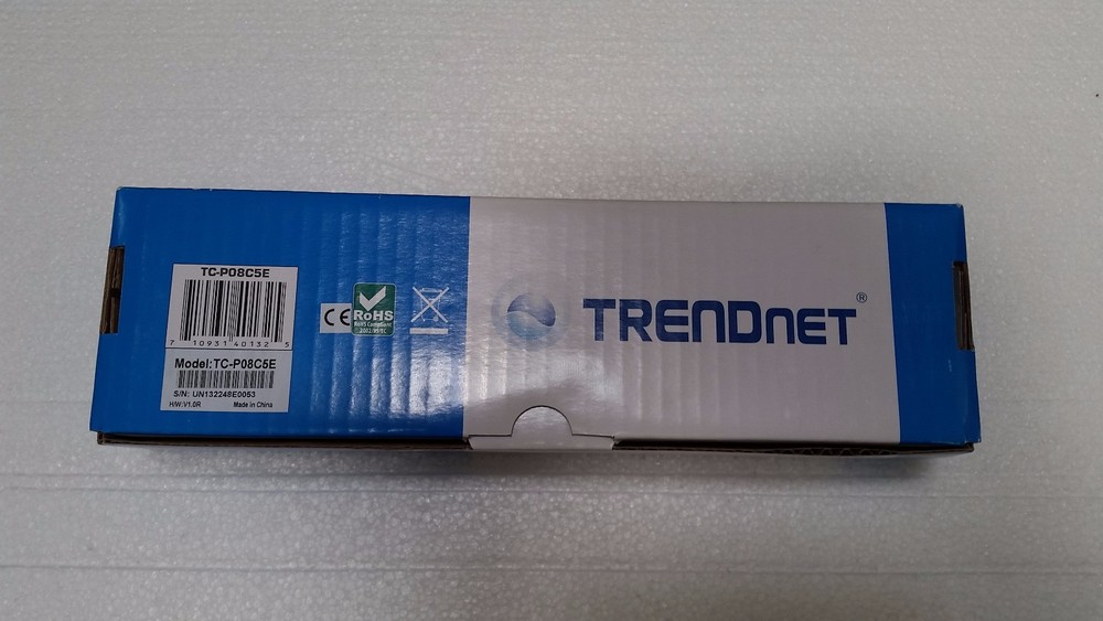 NEW-TRENDnet 8-Port Cat5/5e Unshielded  Patch Panel 10 Inch...
