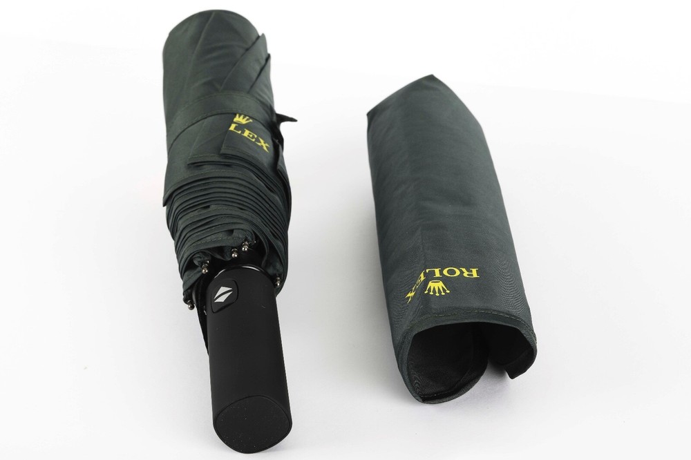 Rolex Pocket Umbrella With Carry Case Push Button NEW