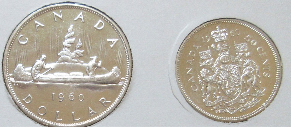 1960 Canada Silver PL YEAR Set. UNC COINS (RJ)