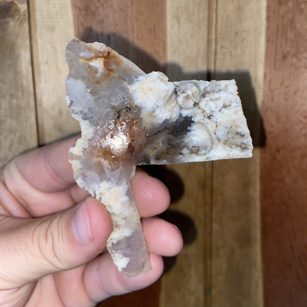 Stinking Water Plume Agate Lapidary Slab