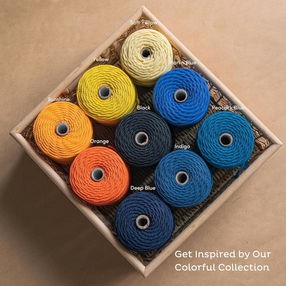 Macrame Wall Hanging Rope - 3mm 220 Yards, 2 Pack