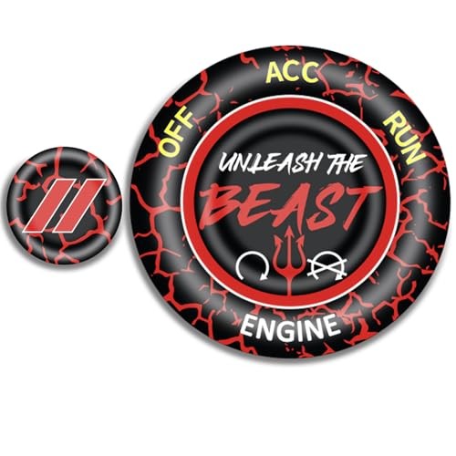 Dodge Challenger Charger Durango Red Push Start Button Cover