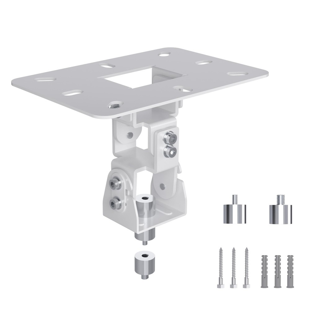 Universal Projector Ceiling Mount Low Profile Retractable Arms Black PR14B