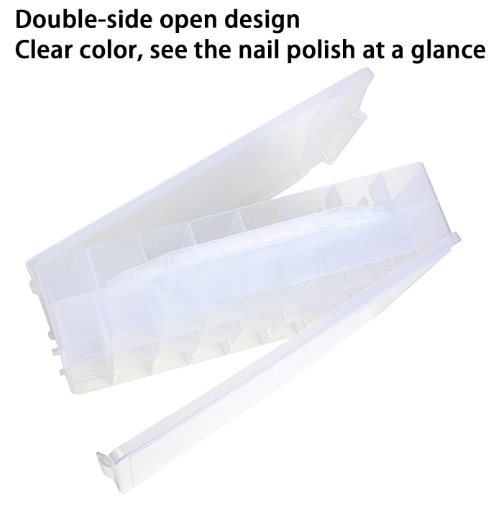 Universal Nail Polish Storage Holder Organizer For 48 Bottles Adjustable Divider