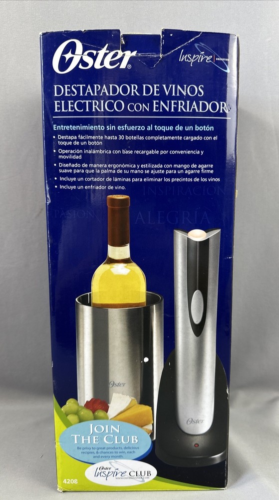 Oster Electric Wine Opener Replacement AC/DC Adapter & Charging Base & Chiller