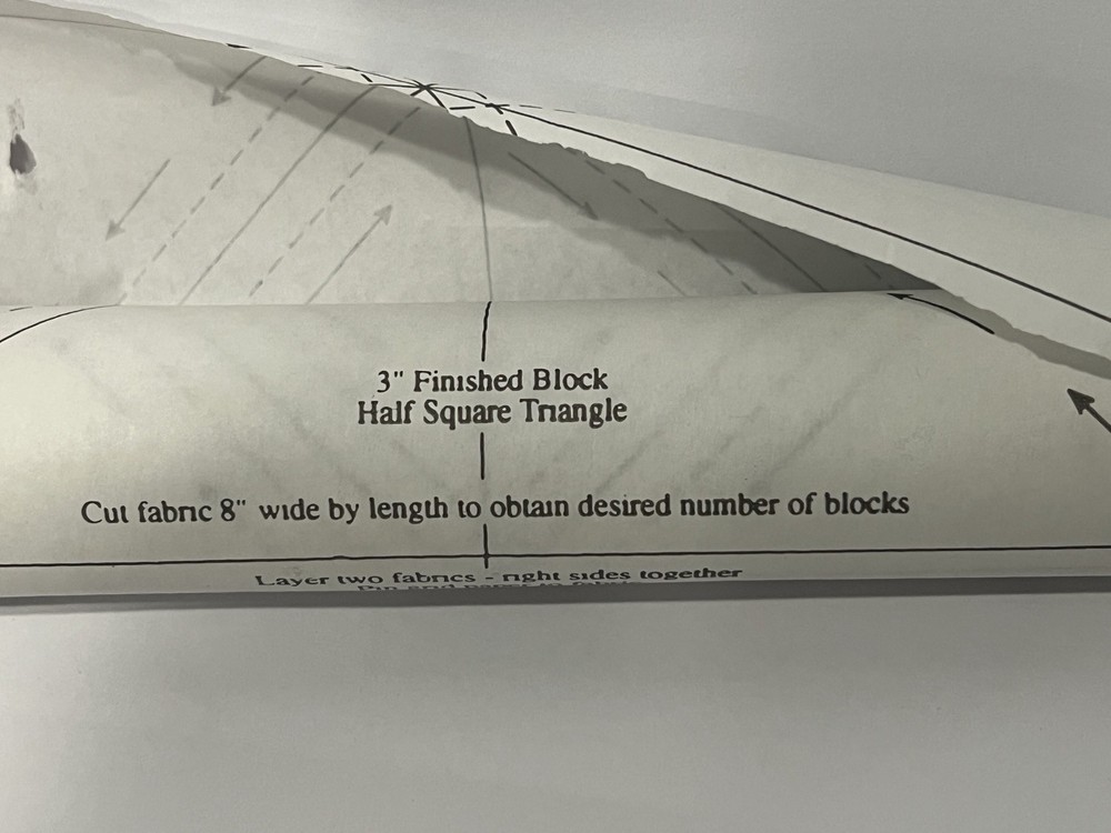 Triangles on a Roll 800 Half Square Triangle Blocks 2" Finished Square