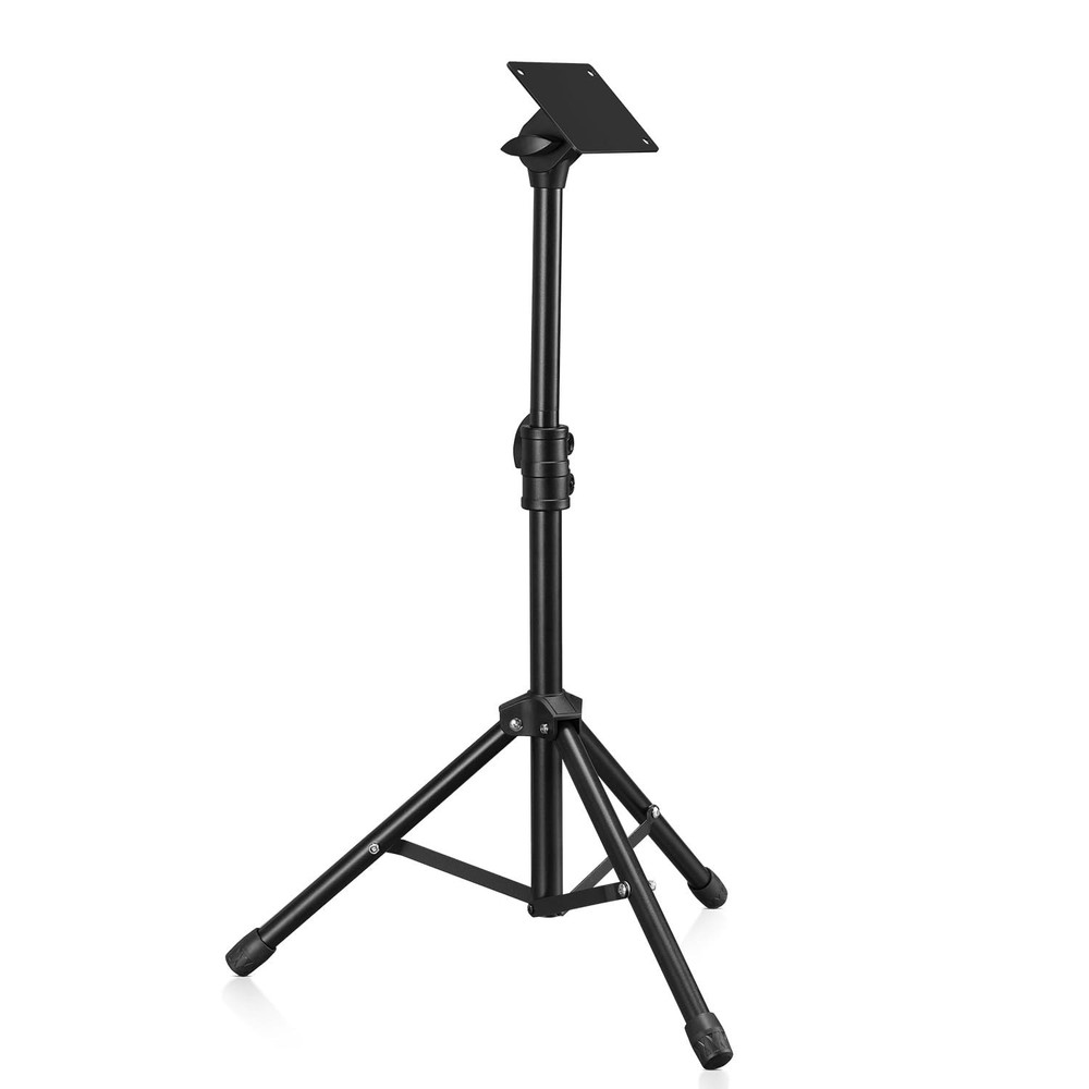 LEKATO Electronic Mounting Stand with Plate, Drum Pad Percussion Black