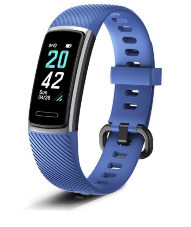 Letscom Smart Watch Tracker HR Activity Watch Blue