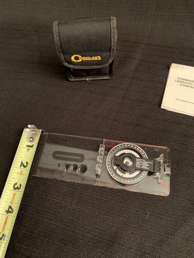 Coghlan's Combination Lensatic/Map Compass with Case & Owner's Manual