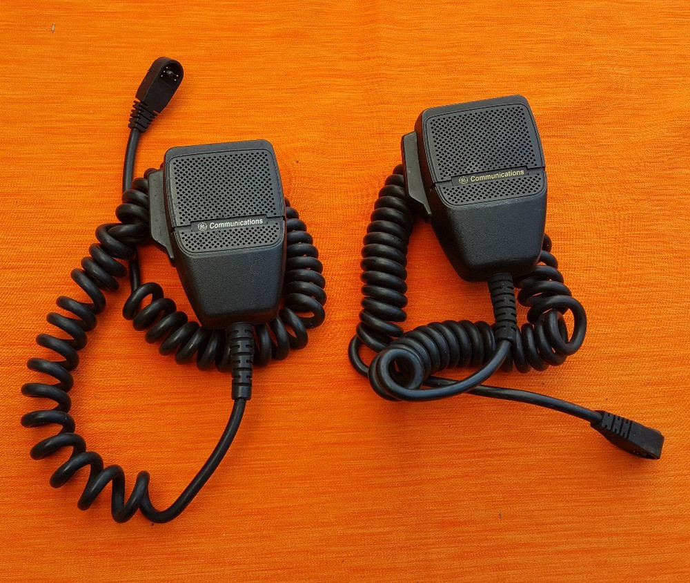 GE GENERAL ELECTRIC COMMUNICATIONS HAND HELD HANDHELD MICROPHONE SPEAKER HARLEY