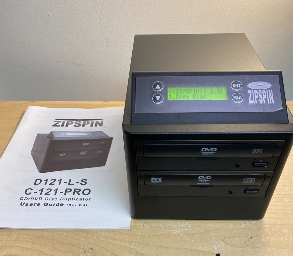 ZIPSPIN CD/DVD 121-PRO Duplicator Burner