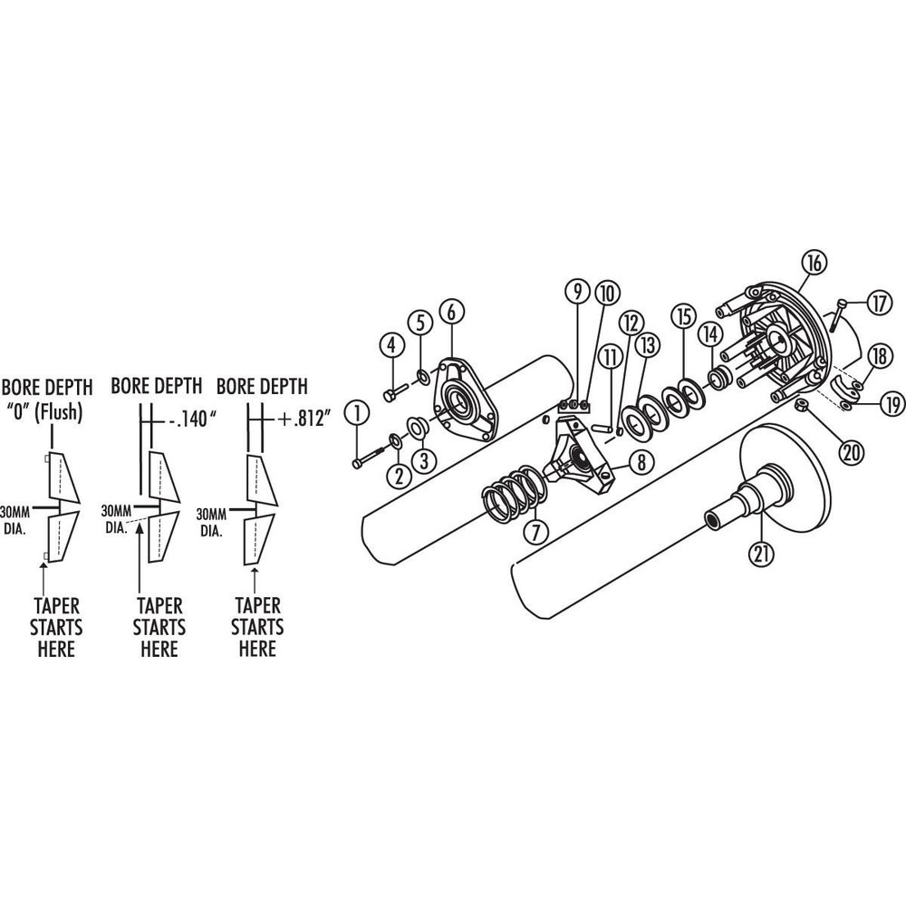 Comet Bolt Kit Retaining 216018A