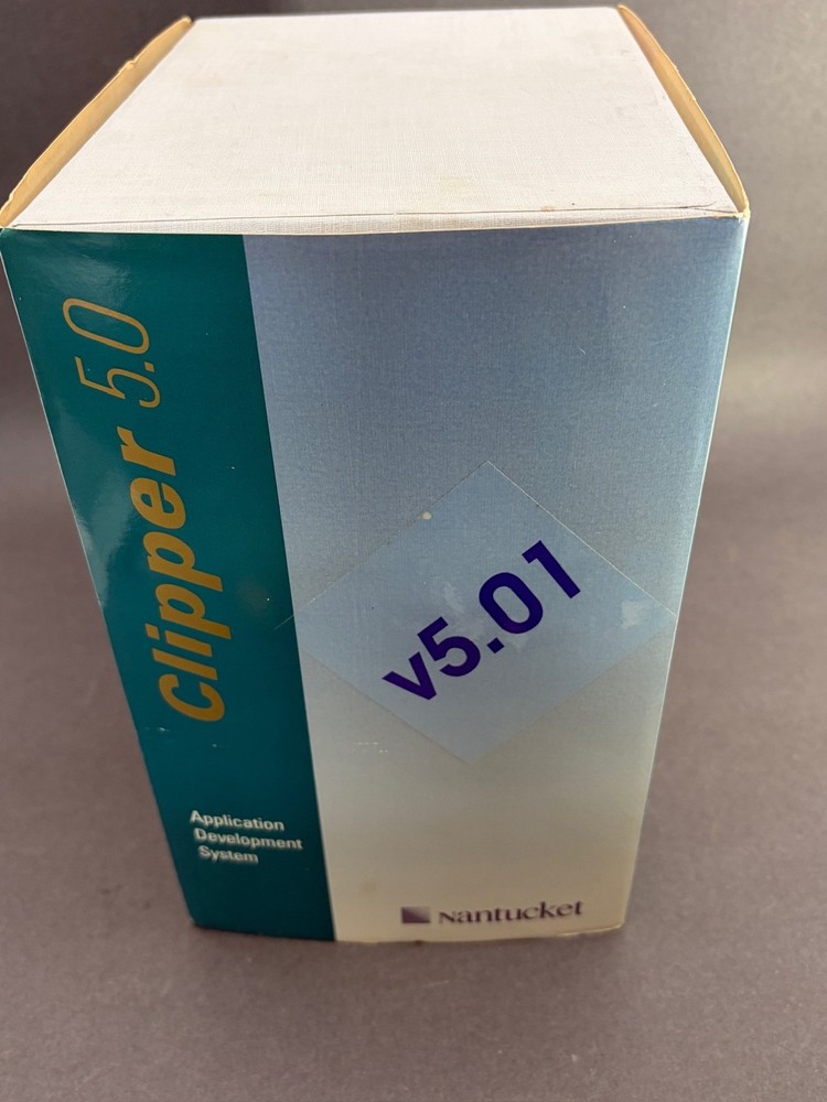 Nantucket Clipper v5.01 Application Development System IBM PS/2 PC XT AC 5.25
