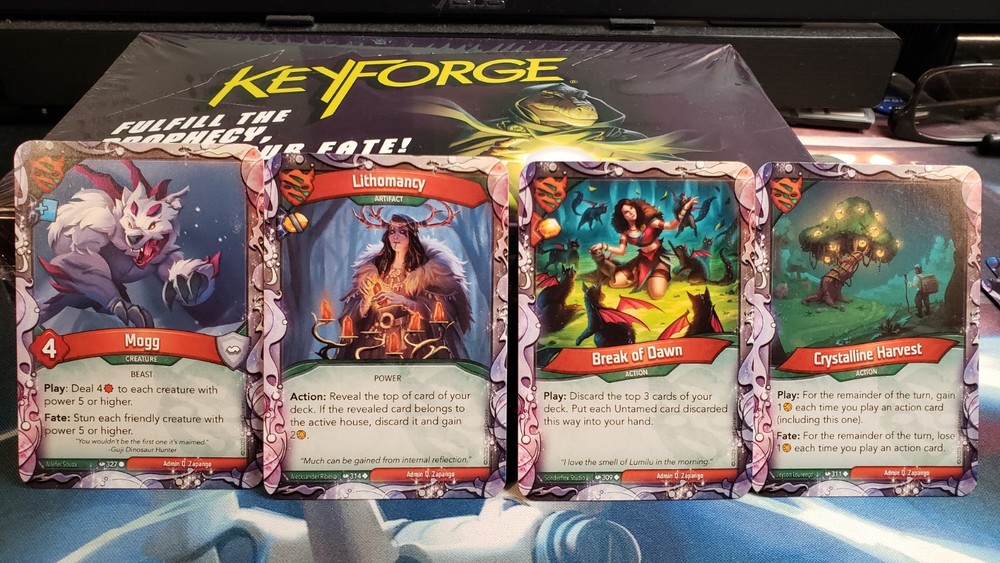 Unscanned Keyforge Prophetic Visions Foresight Deck. High Control