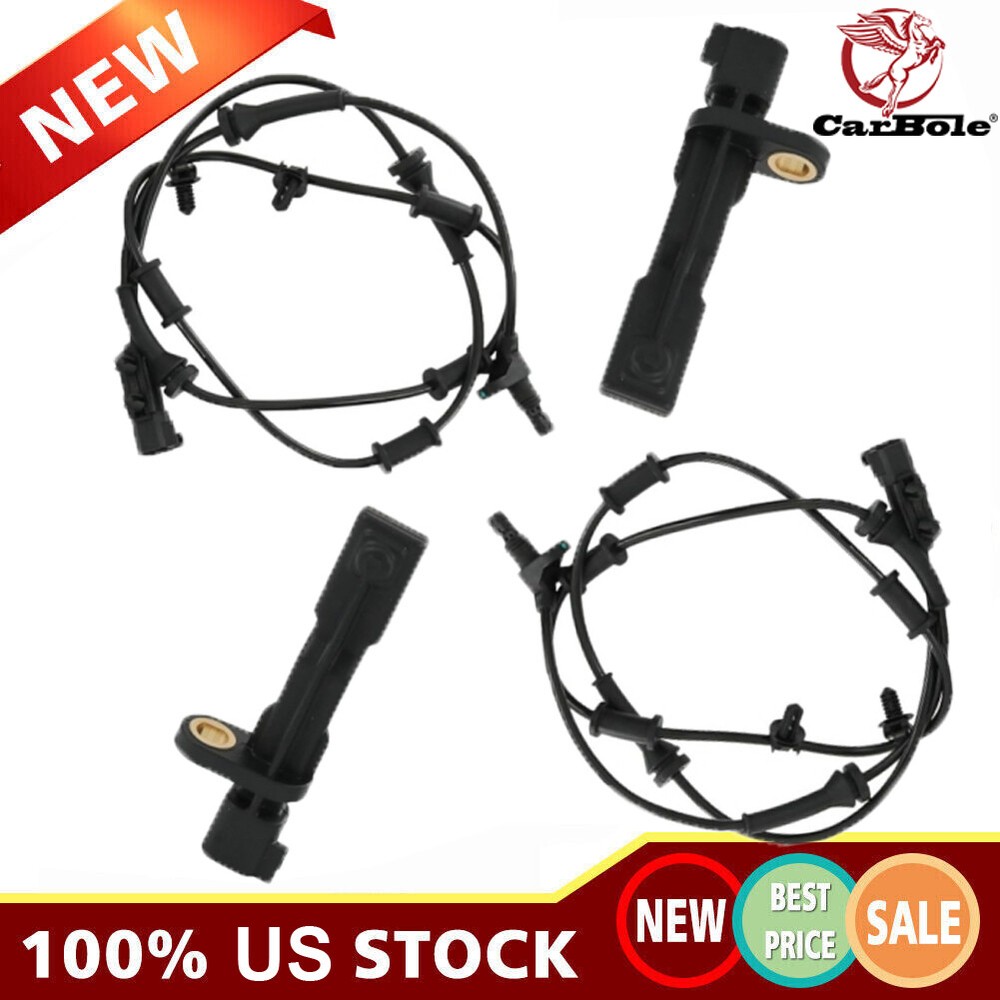 4PCS Front Rear Left Right ABS Wheel Speed Sensor For 2007-2016 Jeep Wrangler