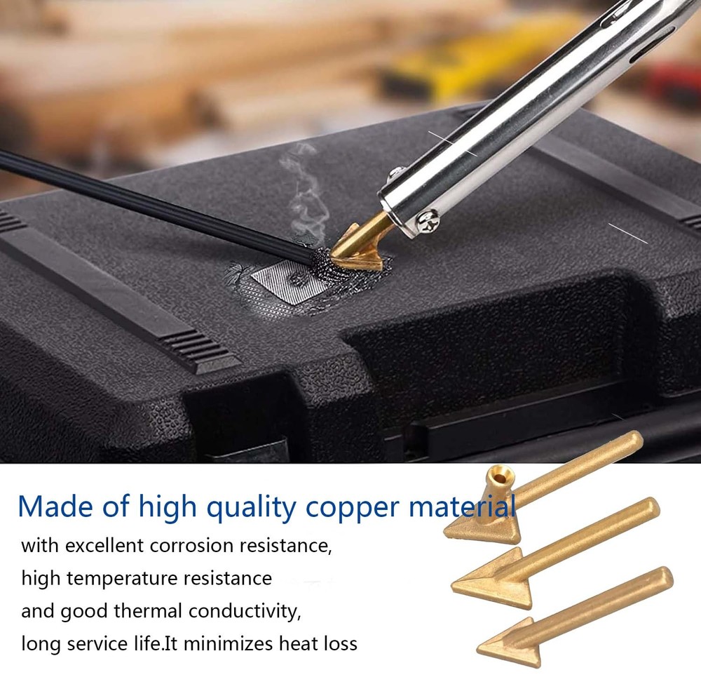 4PCS Plastic Welding Replacement Tips, Soldering Iron Gun Triangular...