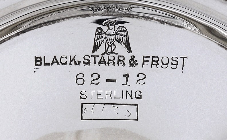 c1900 Superb Pair Whiting Sterling Silver Hand Chased Compotes Tazzas