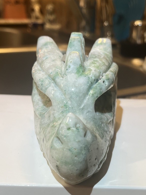 Phoenix Stone Dragon Head Carving