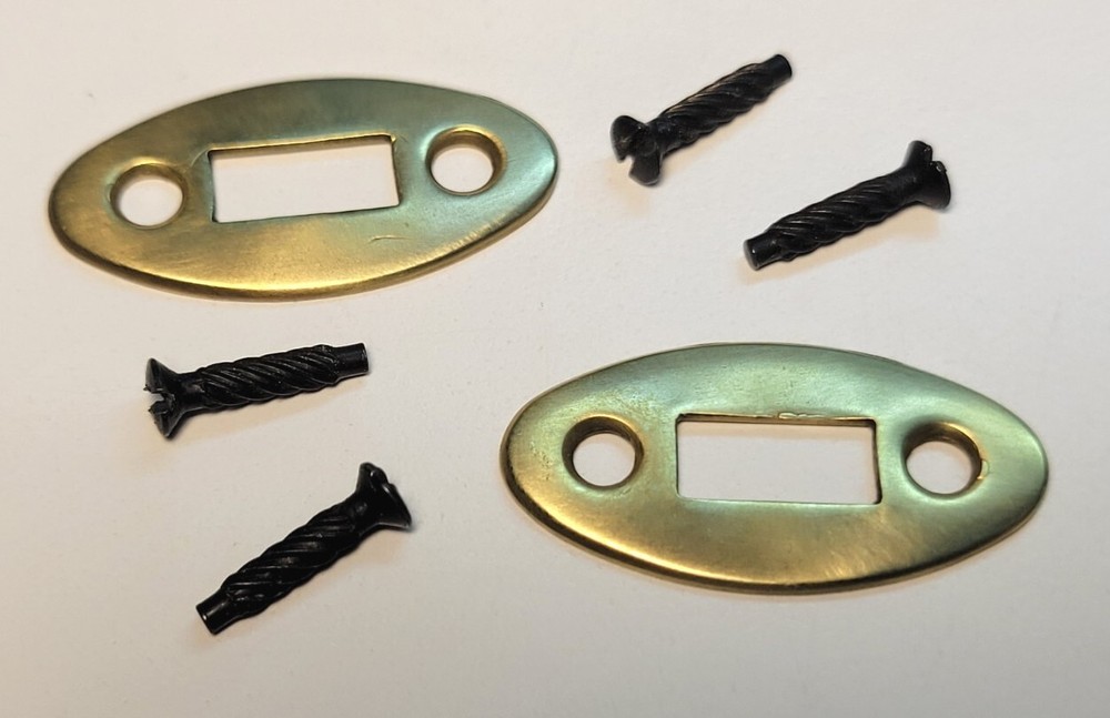 CVA Hawken Sidelock  Muzzleloader .54 Cal. Rifle Brass Escutcheons W/ Screws (D)