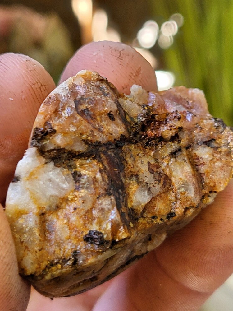 gold quartz specimen