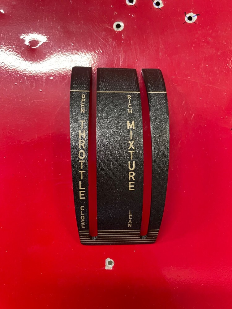 PN: 01-028401-00 , PIPER PA 28 ENGINE CONTROL PLATE QUADRANT FIXED PROP