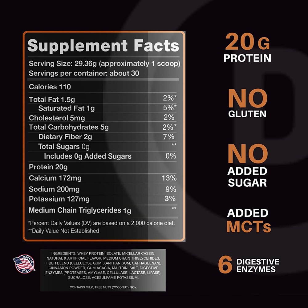 Devotion Nutrition Protein Powder - Sinful Cinnamon (2lbs)