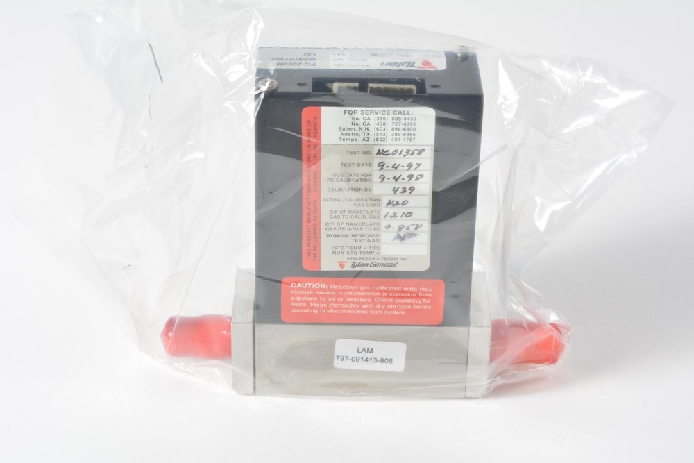 New Tylan FC-2900M 300 SCCM CI2 Mass Flow Controller