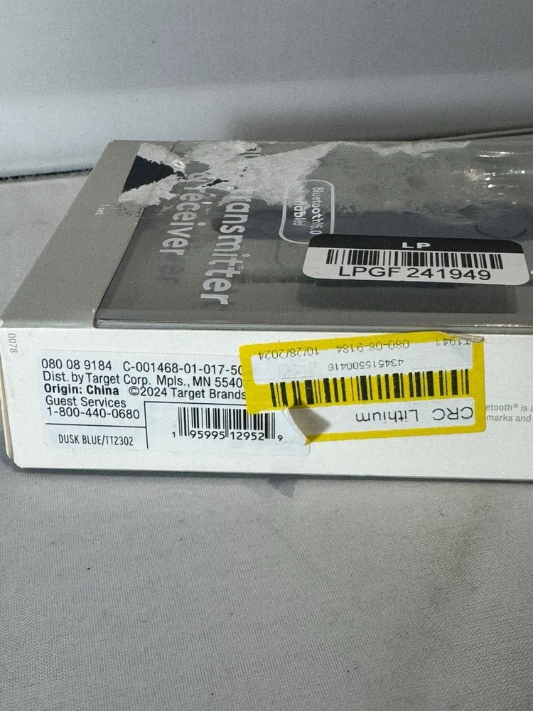 Heyday Bluetooth 5.0 Enabled Audio Transmitter & Receiver with Aux - Dusk Blue