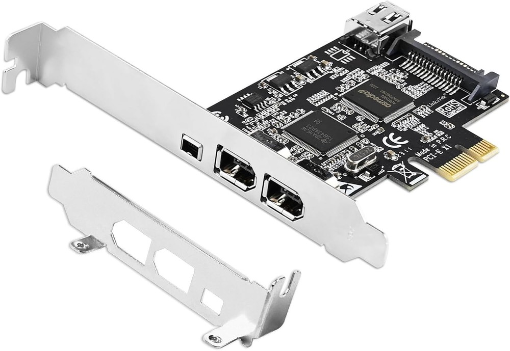 Texas Instruments PCIe Firewire 400 Card - 4 Ports for Windows & Mac Devices