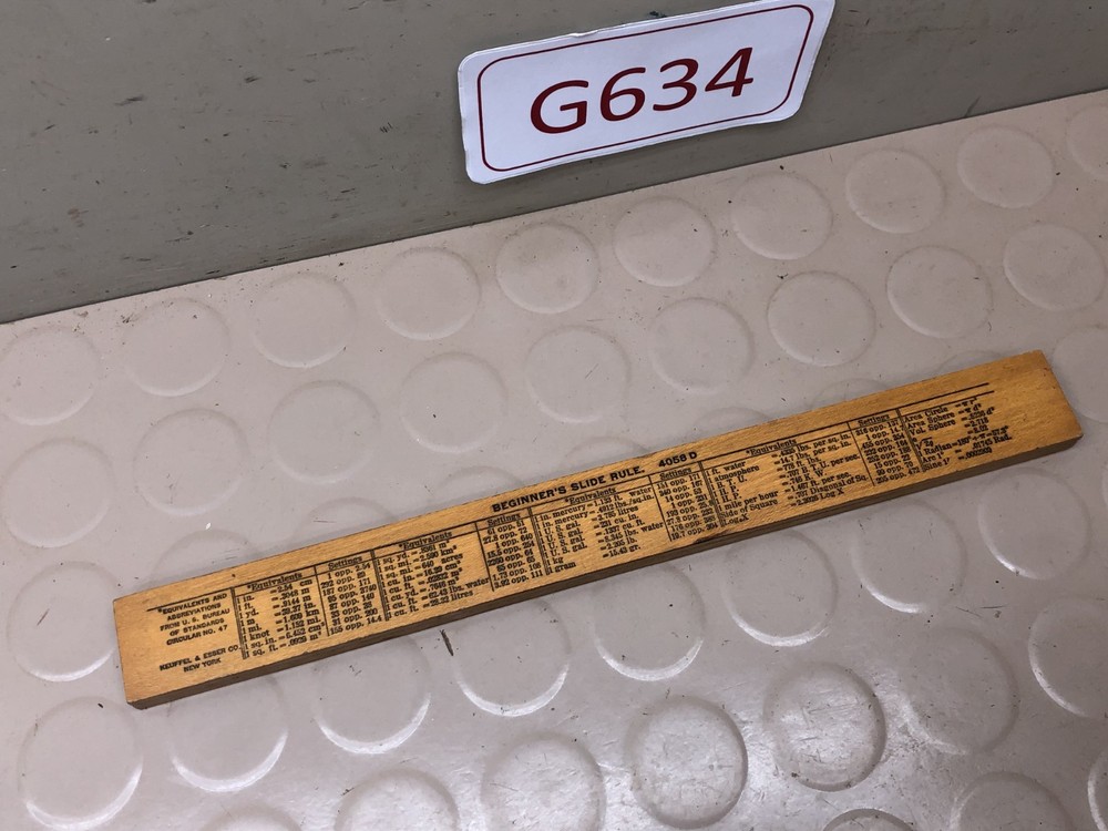 Keuffel & Esser Beginner's Slide Rule 4058D Vintage Math Tool