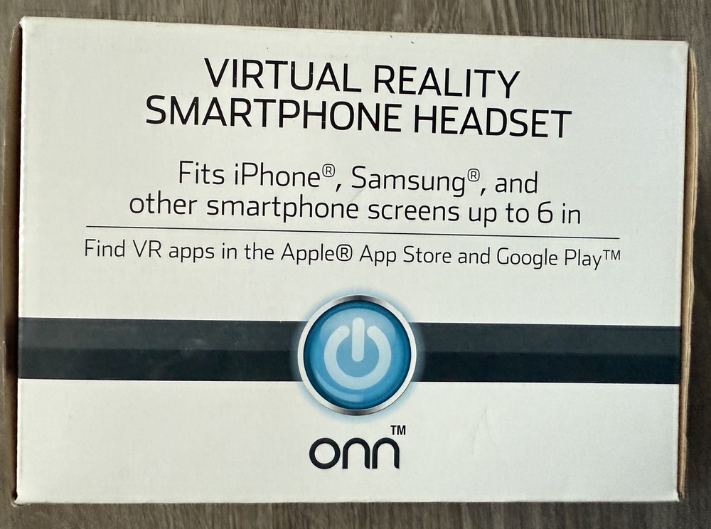 ONN WHITE Virtual Reality VR Smartphone Headset Apple/Android NEW